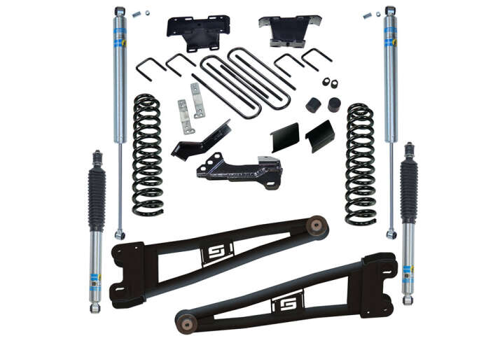 4in Ford Lift Kit | 2023-2025 F250/350 4WD Diesel w/ Replacement Radius Arms Gallery 1