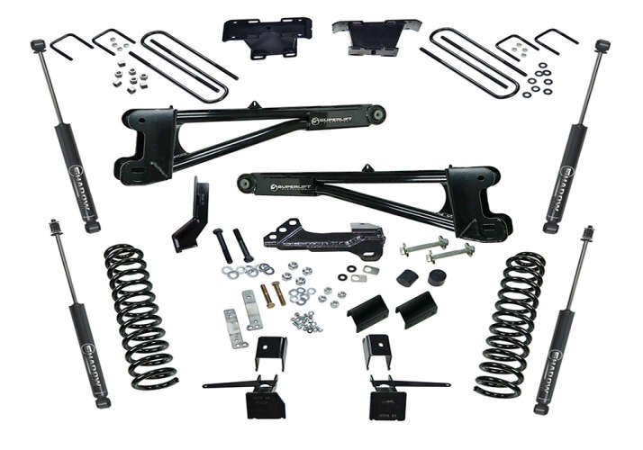 4in Ford Lift Kit |Diesel w/ Replacement Radius Arms Gallery 1