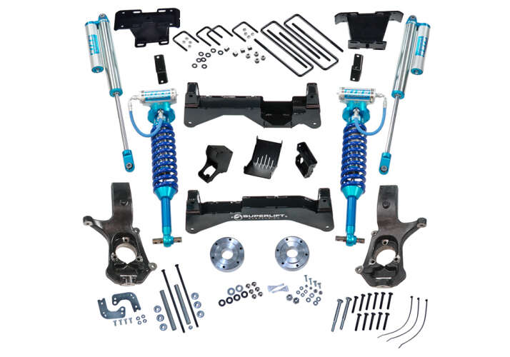 8in Chevy/GMC Lift Kit | Cast Steel Control Arms w/ King Coilovers Gallery 