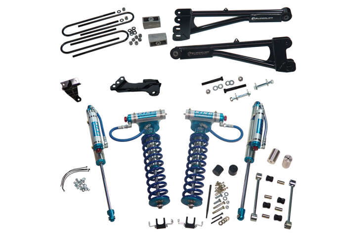 4in Ford Lift Kit | w/ Replacement Radius Arms & King Coilovers Gallery