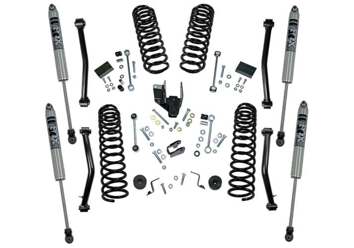 4 in Jeep Lift Kit | Wrangler JL 2-door | with Shock Extensions, Shadow, Fox 2.0, Fox 2.0 Reservoir, or King 2.0 Shocks Gallery 3