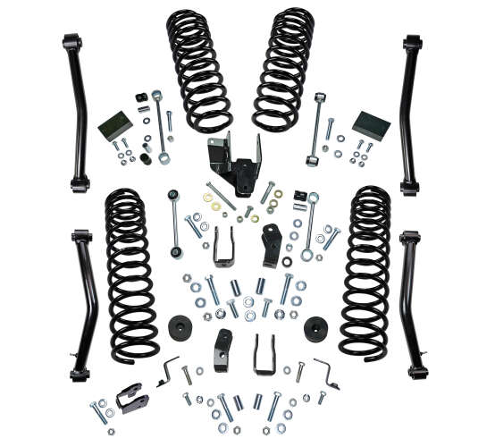 4 in Jeep Lift Kit | Wrangler JL 2-door | with Shock Extensions, Shadow, Fox 2.0, Fox 2.0 Reservoir, or King 2.0 Shocks Gallery 1