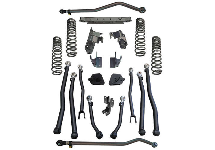 4 in Rock Runner Series Lift Kit | Wrangler JLU 4-door | with Shadow, Fox 2.0, Fox 2.0 Reservoir, King 2.0 or No Shocks Gallery 1