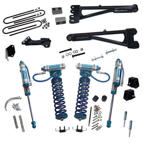 4in Ford Lift Kit | Replacement Radius Arms & King Coilovers Gallery 